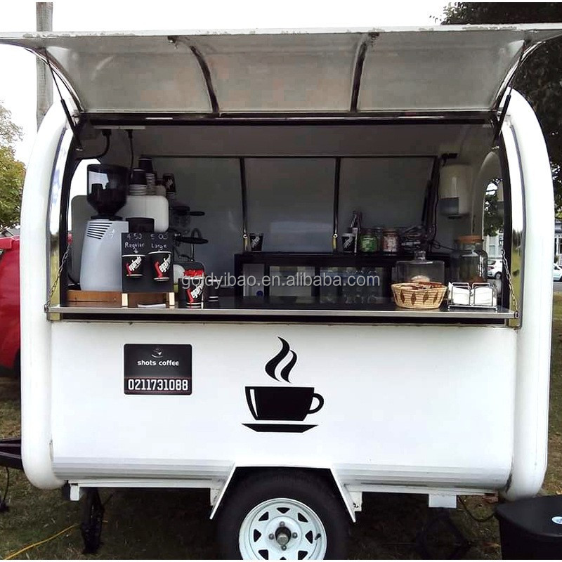 American Standard Customized Manufactured Snack BBQ Food Truck Mobile Coffee Cart Mobile Fast Food Trailer