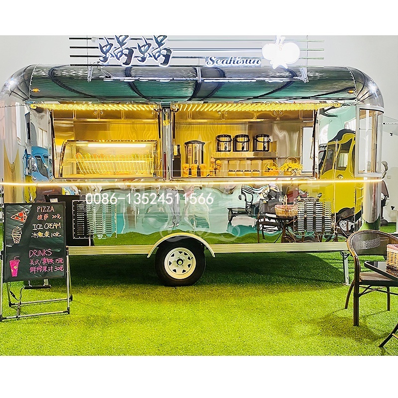 Fast Food Hot Dog Sushi Pizza Commercial Mobile Espresso Coffee Machine scooter mobile food vending mobile food cart