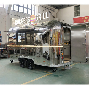 Airstream Food Truck Chinese supplier street food cart for Beverage and hamburger