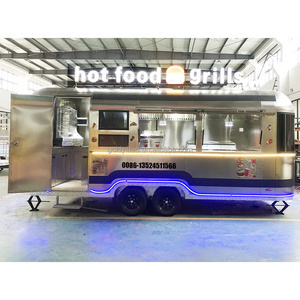 Commerical food trailer Street Food Cart Kiosk Design Outdoor Catering Trailer for Snack Food