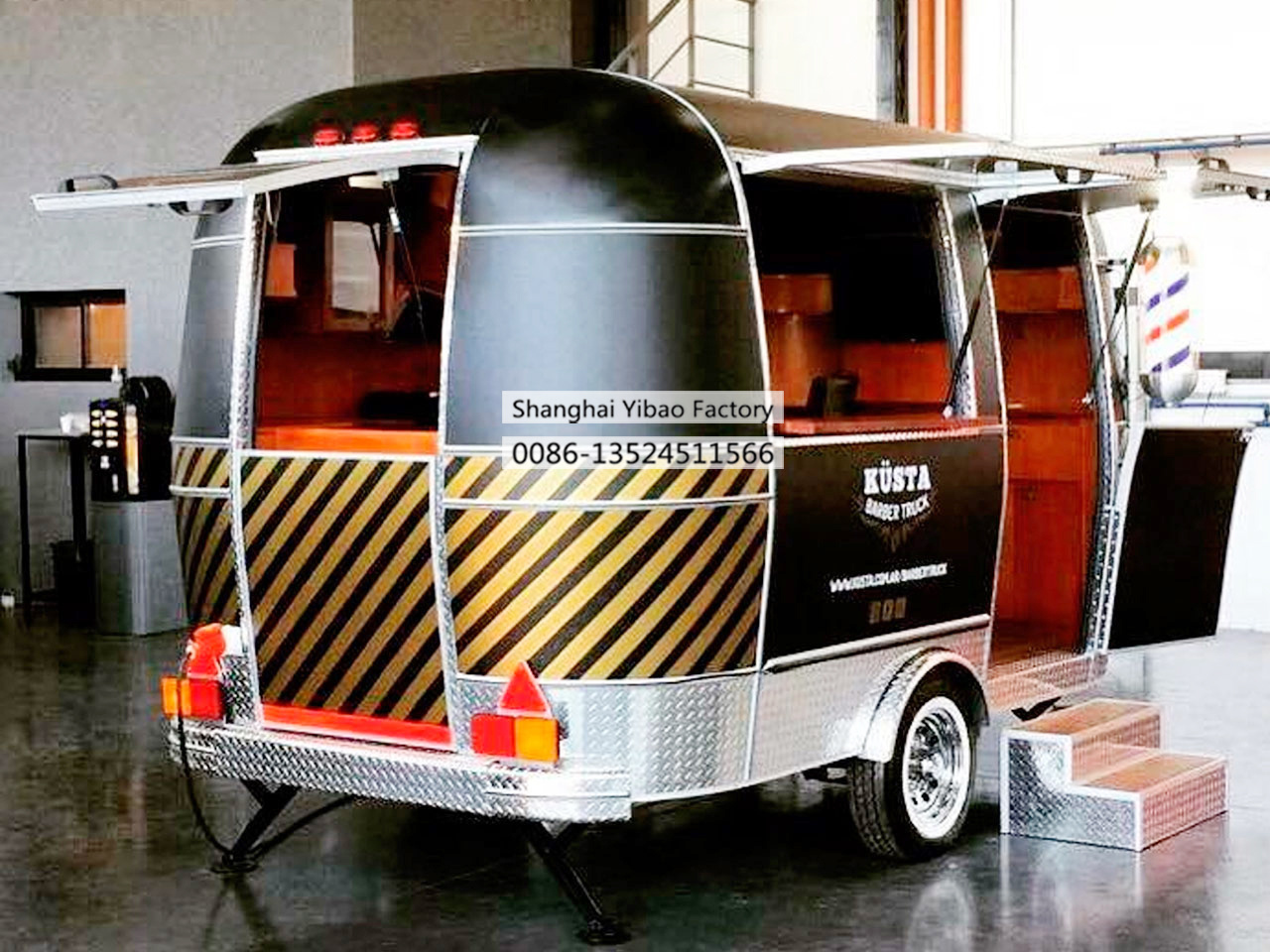 Modern Mobile Beauty Hair Salon Barber Trailer Airstream Mobile Nail Beauty Hair Salon Truck Food Shop For Sale