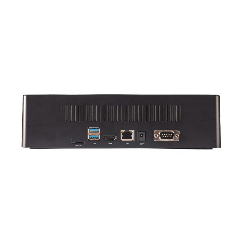 Wholesale F6 10.1 embedded fanless mini pc RS232 DB9 port CPU Z8350 Quad core industrial computer