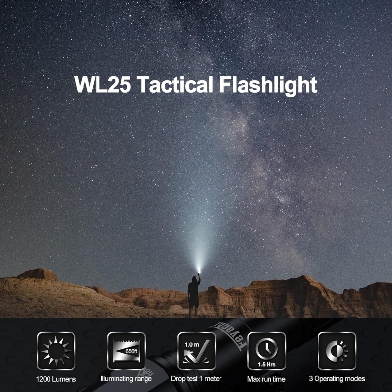 Factory Bulk Price Professional  Matte Tactical Flashlight 1200 Lumen 3 Modes with Pressure Switch Rechargeable Flashlight Light