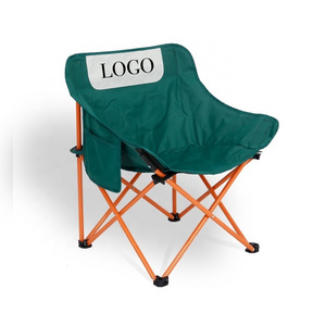 Outdoor Portable Folding Recliner Back Chair Camping Folding Moon Chair Leisure Lunch Rest Beach Chair