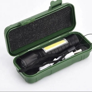 Portable Pocket  Flash light Rechargeable Aluminum Waterproof   Mini Led Torch Lights for Camping