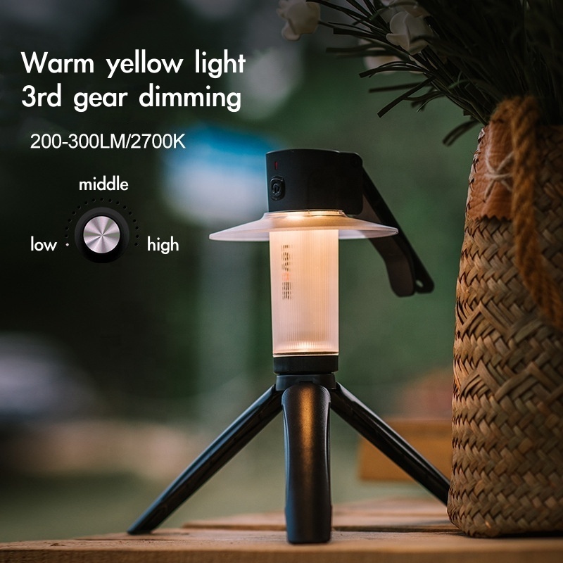 Portable Tent Lamp Outdoor Night LED Lamps Market Emergency Camping Light retro camping light Camping Lantern  Flashlight