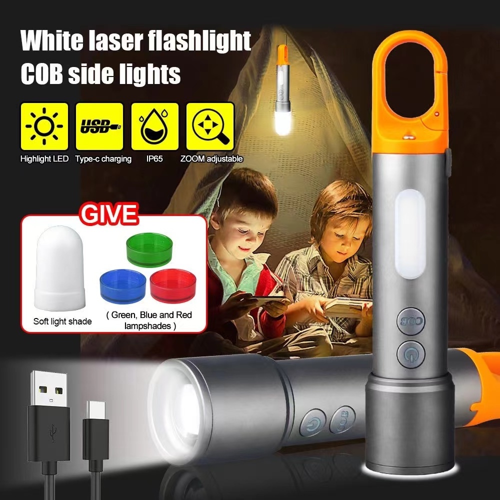 Hot Sale Outdoor Camping  Flash Light Set Powerful  Aluminum Pocket Zoom Tactical Led Torches Flashlights