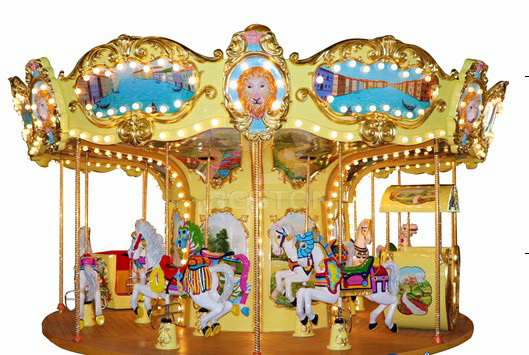 Merry Go Round Carousel  Outdoor Carousel Horse Ride For Kids