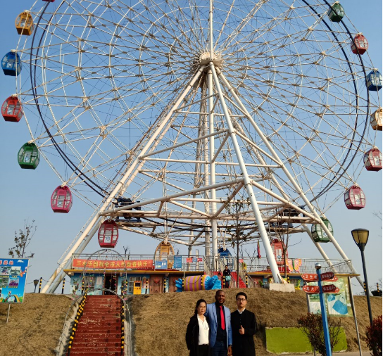 Outdoor Large Amusement Theme Park Playground Rides 88M Ferris Wheel