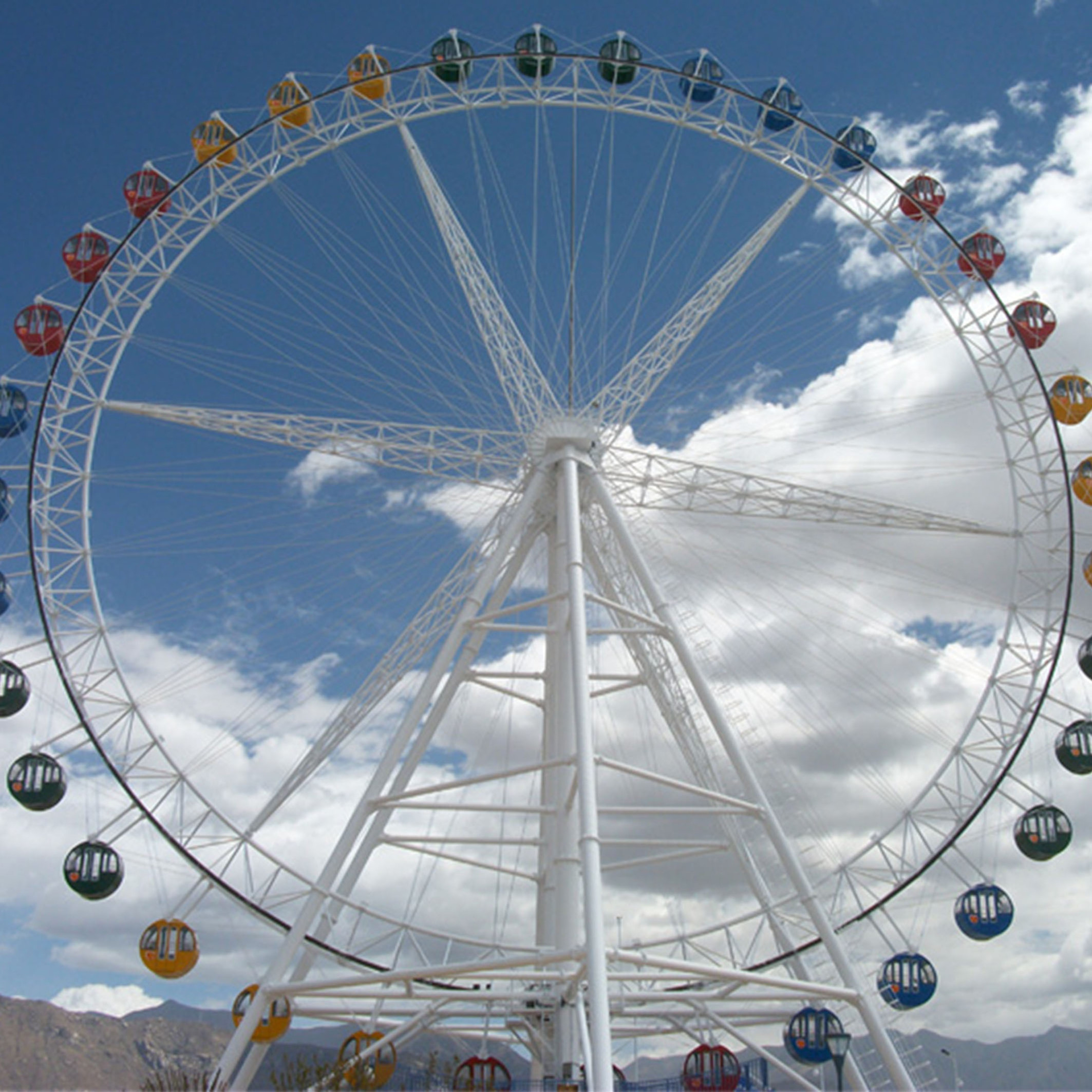 Outdoor Large Amusement Theme Park Playground Rides 88M Ferris Wheel