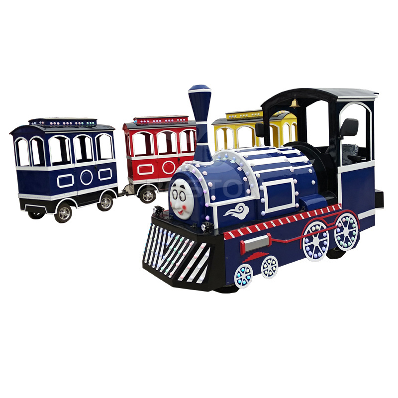 amusement park diesel trackless train / trackless train adult / trackless train kiddie ride for sale