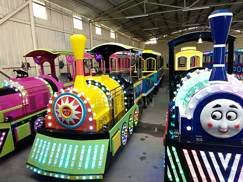 amusement park diesel trackless train / trackless train adult / trackless train kiddie ride for sale