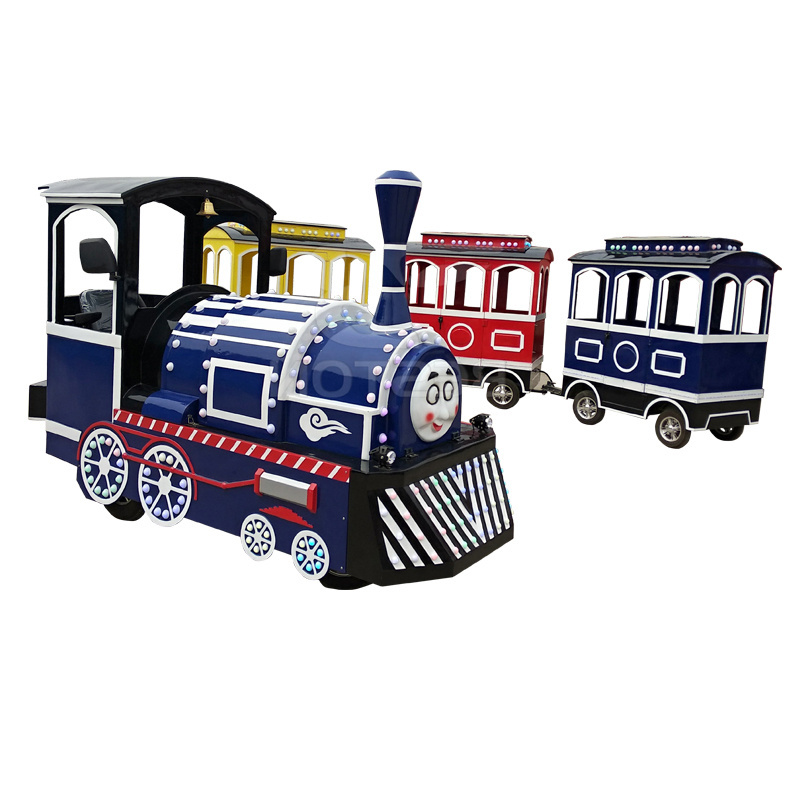 amusement park diesel trackless train / trackless train adult / trackless train kiddie ride for sale