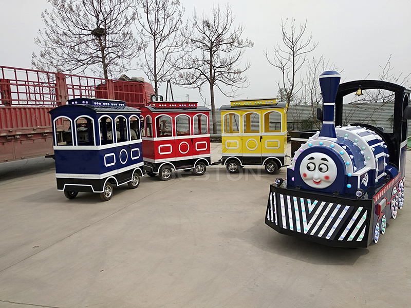 amusement park diesel trackless train / trackless train adult / trackless train kiddie ride for sale