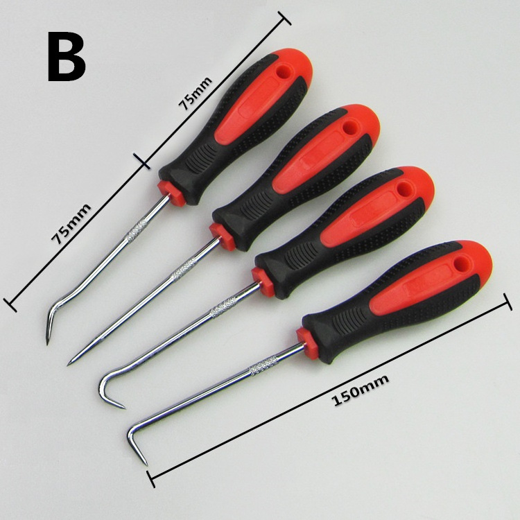 4Pcs/set Car Pick and Hook Set Automotive O Ring Oil Seal Gasket Puller Remover Craft Hand Tool