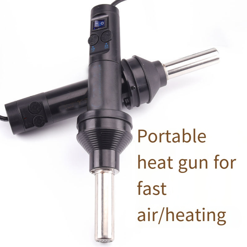 8018 Portable Heat Gun with Button LED Display BGA Rework Solder Station Hot Air Blower Tool 8032+ Hand-held Hot Air Gun