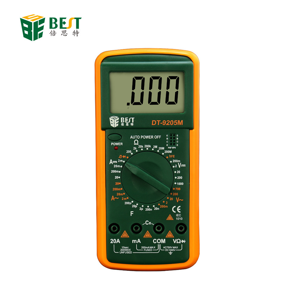 BST 9205M Top Professional Auto Range Digital Multimetre/Multimeter 6000 Counts AC Voltage Current Pocket Tester