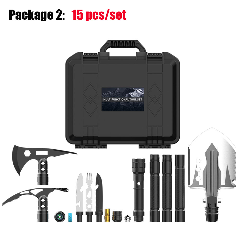 other New Multifunction Tactical Folding Shovel Axe Hoe Set Survival Kit For Camping Hunting