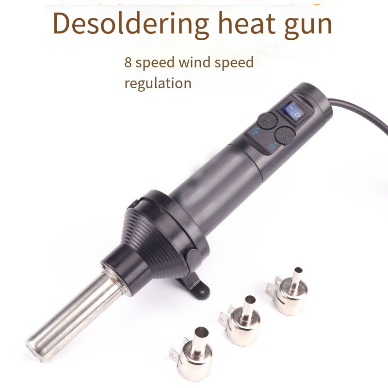 8018 Portable Heat Gun with Button LED Display BGA Rework Solder Station Hot Air Blower Tool 8032+ Hand-held Hot Air Gun