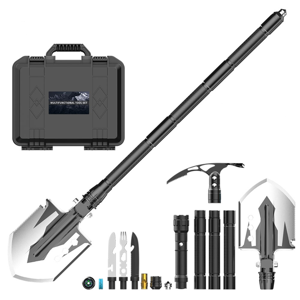 other New Multifunction Tactical Folding Shovel Axe Hoe Set Survival Kit For Camping Hunting