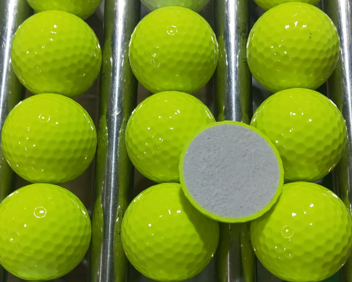 2 layer range golf golf course print golf ball samples