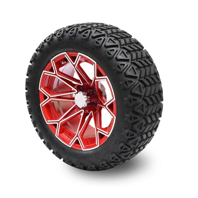 Factory Direct Sales Golf Cart Body Kit Rim And Tire Assembly Golf Cart Wheels And Tires Golf Cart