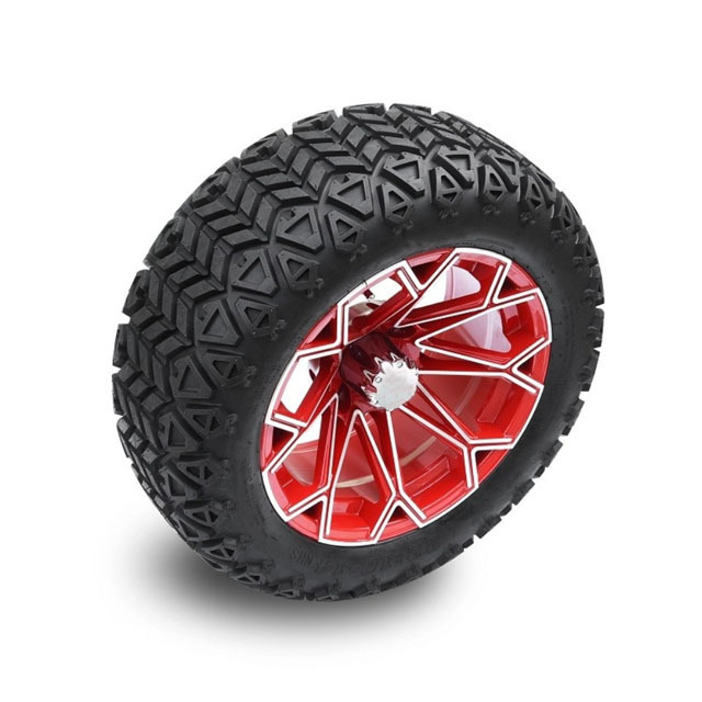 Factory Direct Sales Golf Cart Body Kit Rim And Tire Assembly Golf Cart Wheels And Tires Golf Cart