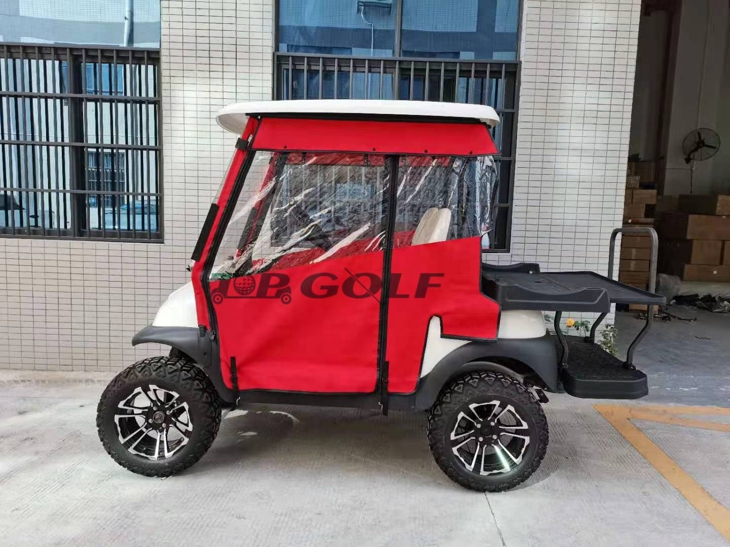 3 Sided Drivable Golf Cart Enclosure With Zippered Door For Club Car Precedent V2 Model