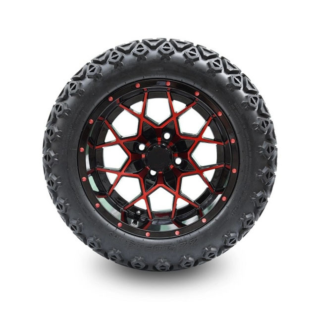 205/50-10 tires with aluminum alloy wheels for 10/12/14 inch Golf Cart Tire