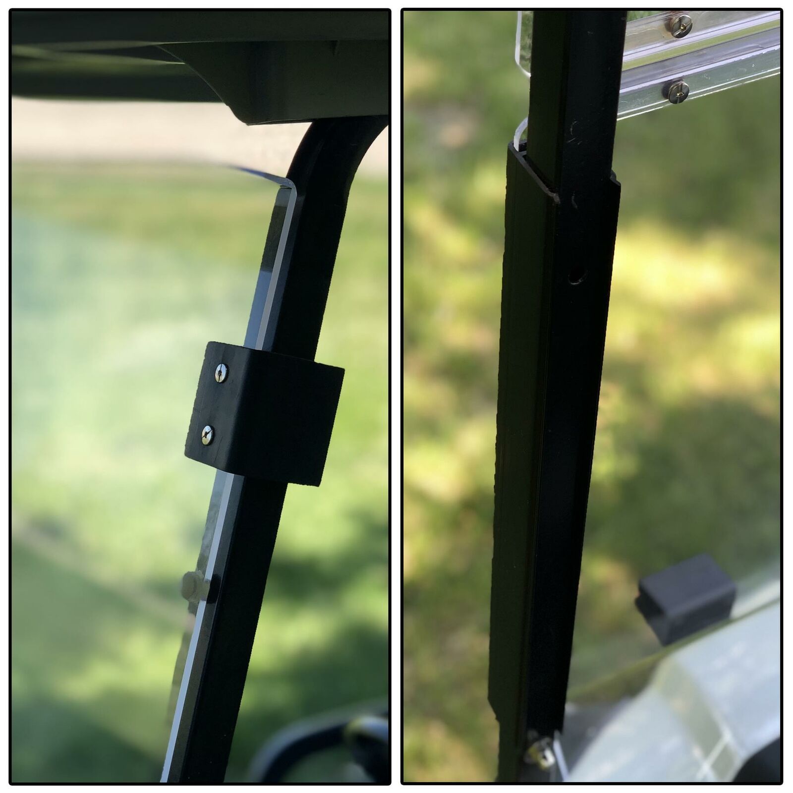 Yamaha Drive2 (2017-Up) Tinted Folding Golf Cart Windshield