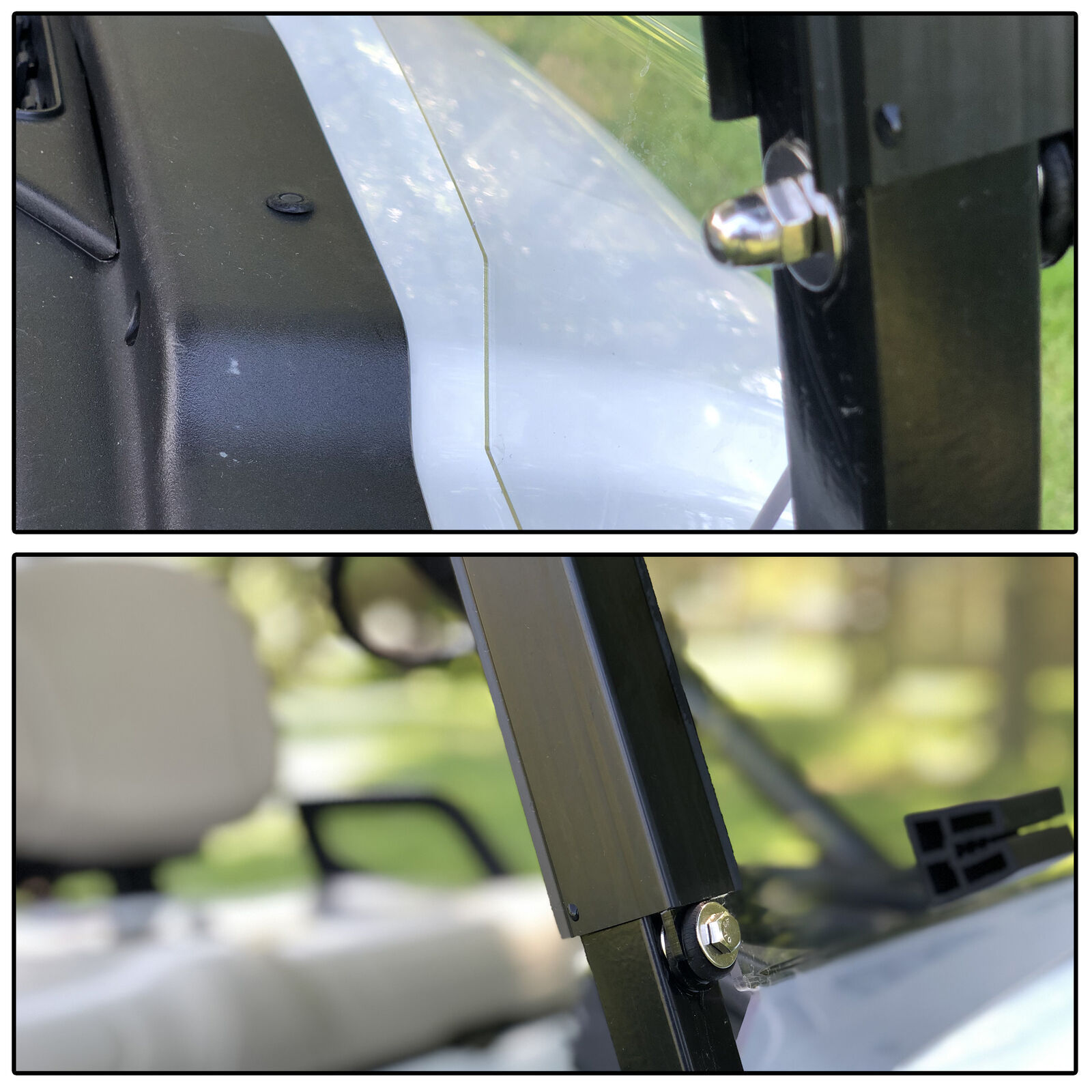 Yamaha Drive2 (2017-Up) Tinted Folding Golf Cart Windshield