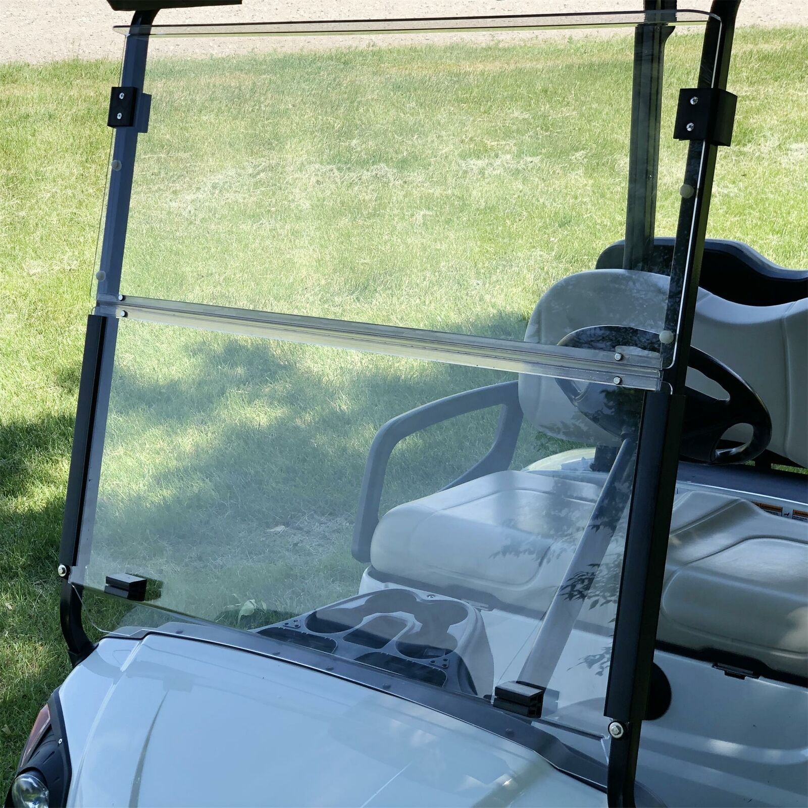 Yamaha Drive2 (2017-Up) Tinted Folding Golf Cart Windshield