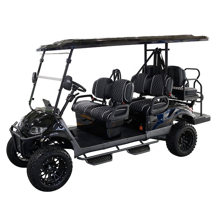 Hot Sale 6 Person 48v Electric Lifted Golf Cart Off Road Buggy Golf Cart Battery 48v