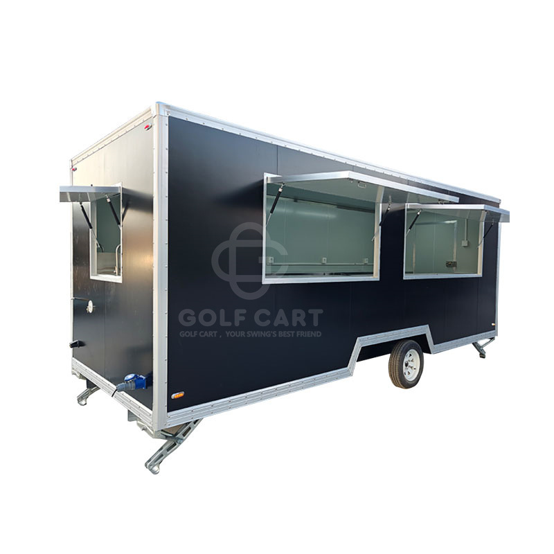 OEM Coffee Kiosk Snack Pizza BBQ Food Truck  Hot Dog Ice Cream Cart Concession Food Trailer Mobile Food Truck With Full Kitchen