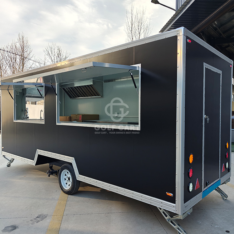 Mobile Fast Food Carts BBQ Food Trailers Car Hot Dog China Manufacturer Custom Full  Burger Cake Food Carts