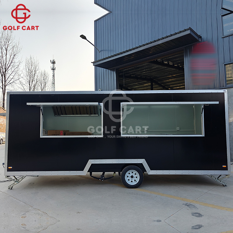 OEM Coffee Kiosk Snack Pizza BBQ Food Truck  Hot Dog Ice Cream Cart Concession Food Trailer Mobile Food Truck With Full Kitchen