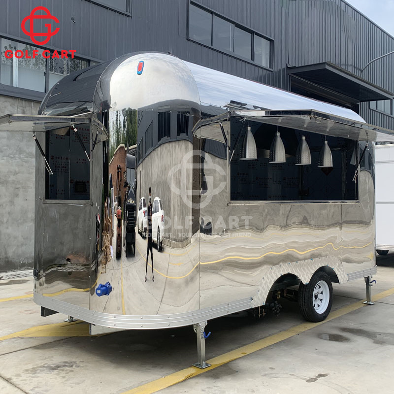 Airstream Mobile Trailer Pizza Food Truck Trailer With Fully Kitchen Equipped Restaurant For Sale