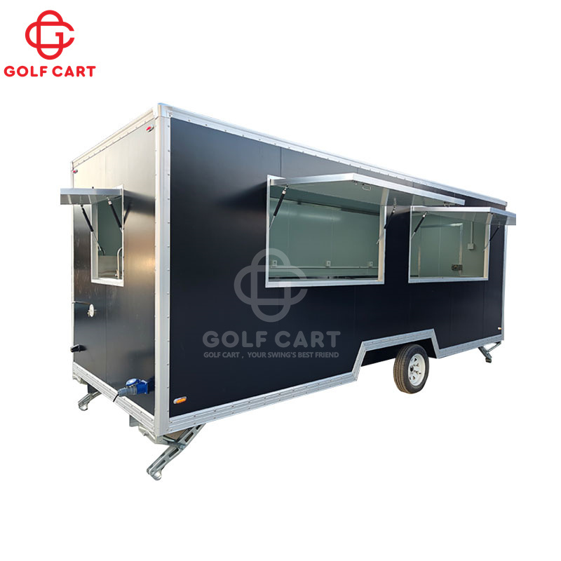 OEM Coffee Kiosk Snack Pizza BBQ Food Truck  Hot Dog Ice Cream Cart Concession Food Trailer Mobile Food Truck With Full Kitchen