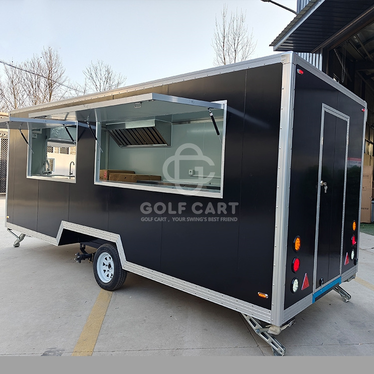 GC Fast Food Carts Mobile Kitchen Hot Dog Beer Bar Pizza Truck BBQ Fast Food Truck Restaurant Taco Cart Concession Food Trailer