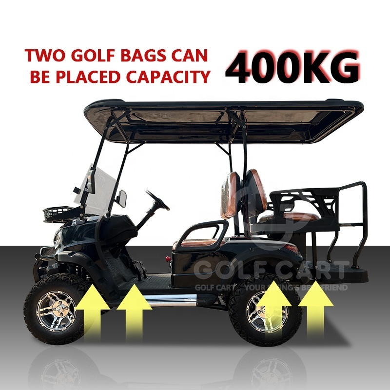 72 volt golf cart electric golf buggy cart with cargo box golf cart with lithium batteries