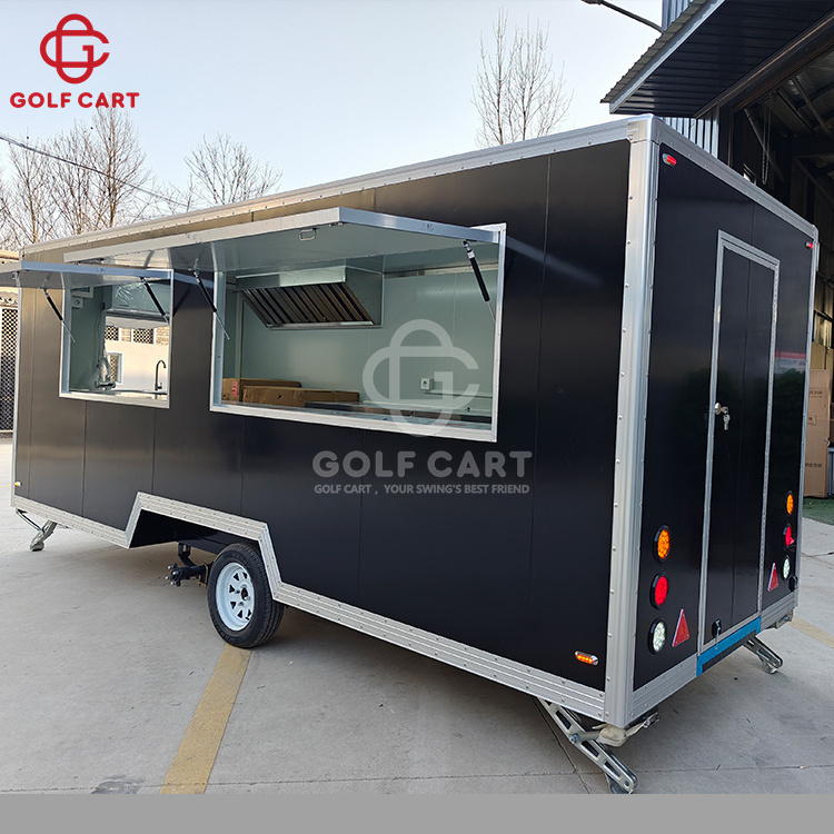 GC Fast Food Carts Mobile Kitchen Hot Dog Beer Bar Pizza Truck BBQ Fast Food Truck Restaurant Taco Cart Concession Food Trailer