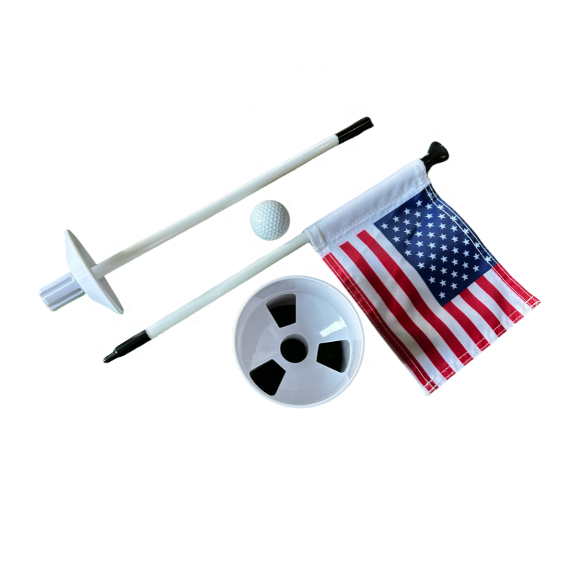 Detachable Golf Hole Cup and Flag for Driving Range Backyard Practicing Putting Green flagpole golf hole