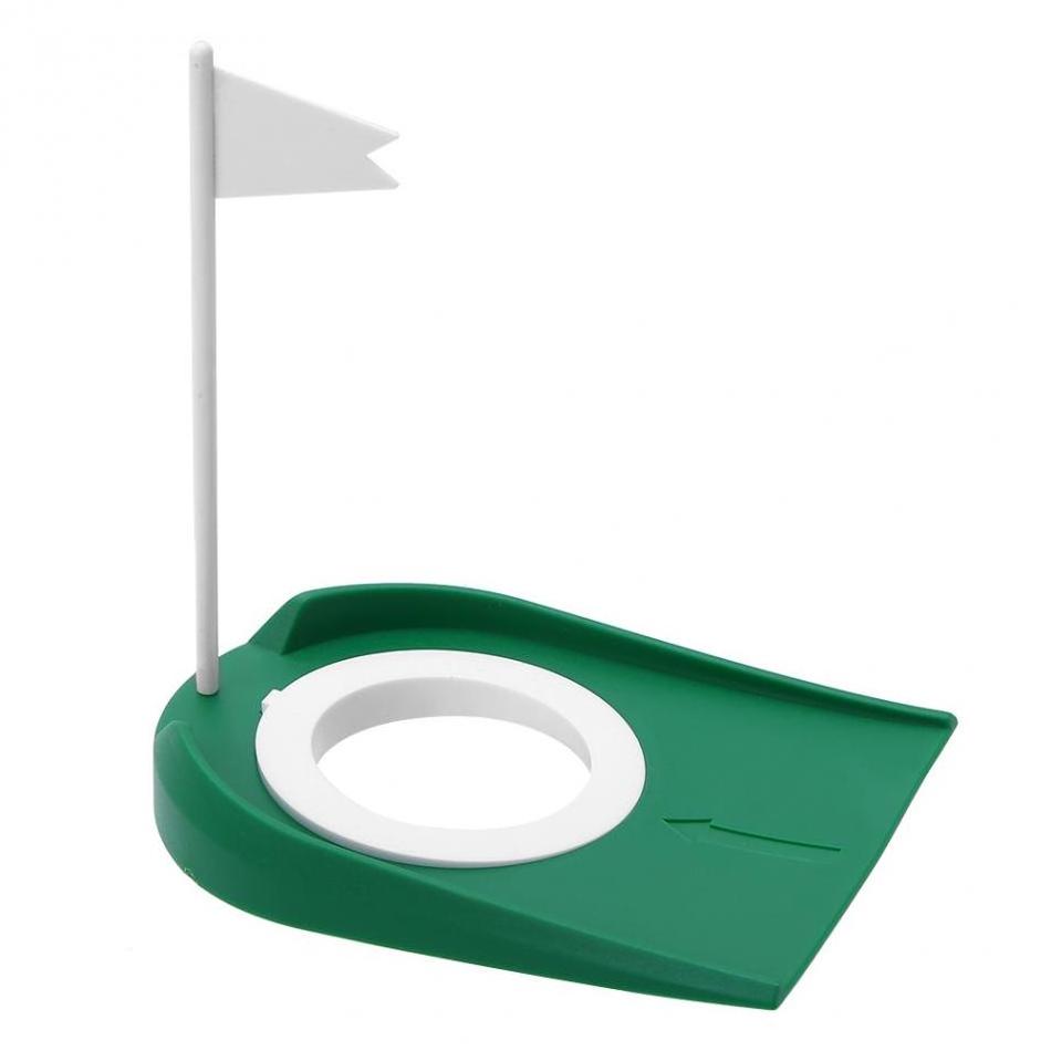 Indoor Mini Golf Green Putting Cup With Flag