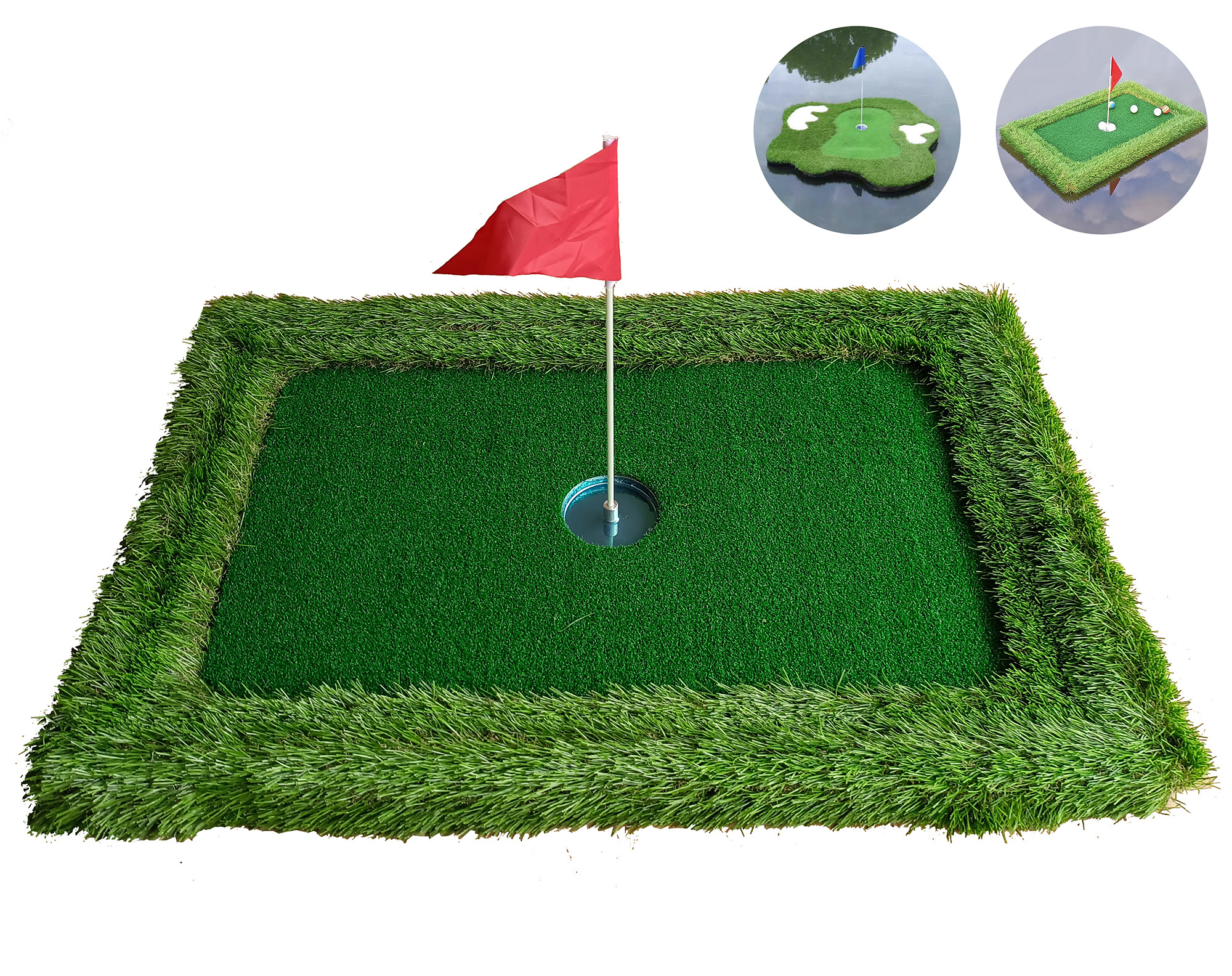 golf teaching mat with pattern & golf training mat & golf swing mat for practice