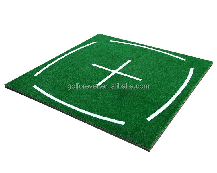 golf teaching mat with pattern & golf training mat & golf swing mat for practice