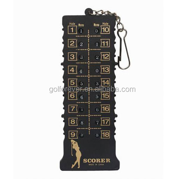 Manual golf stroke score counter