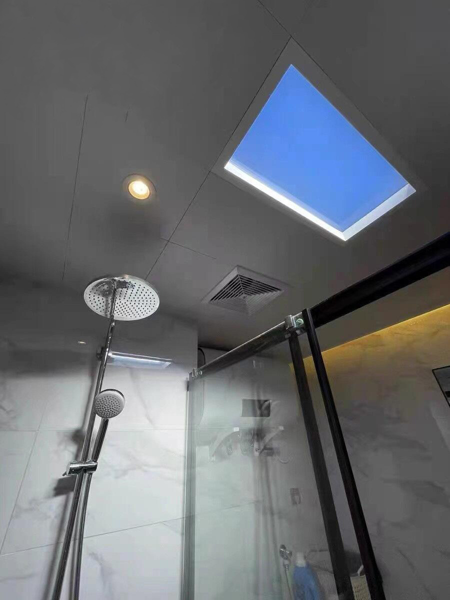 Modern Tuya APP Smart LED Ceiling Light Blue Sky Panel Aluminum Body High-Grade Simulated Sunlight Windows Roofing Roof Light