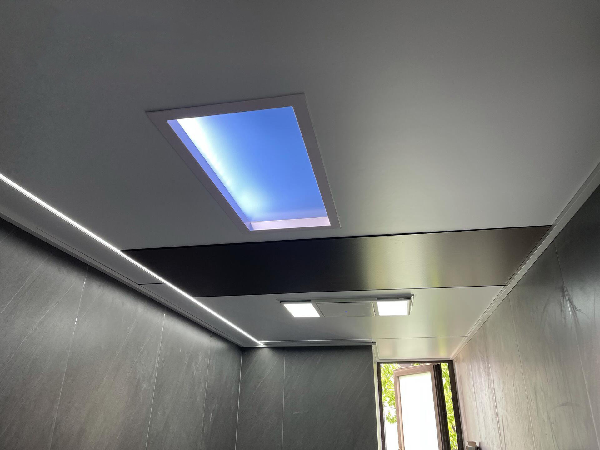 Modern Tuya APP Smart LED Ceiling Light Blue Sky Panel Aluminum Body High-Grade Simulated Sunlight Windows Roofing Roof Light