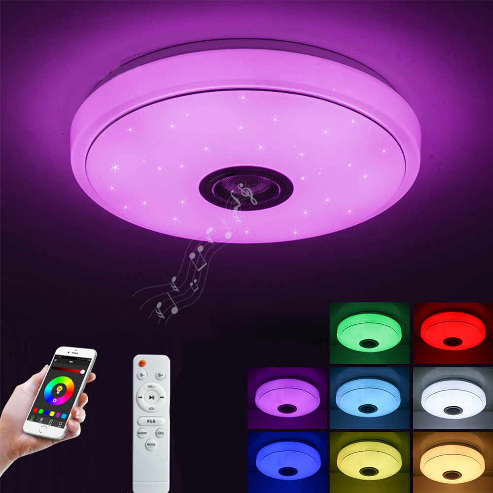 Modern Suspension Wifi Bluetooth Wireless Smart Lamp Round Ceiling Lights For Living Room Bedroom Lamp