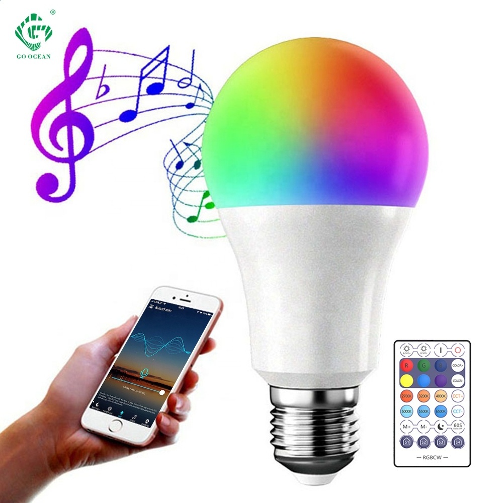 E26 E27 Bulb Lamp Energy Saving Remote Smart Light Lightbulb LED Smart Bulb WiFi BT RGB Smart Bulbs